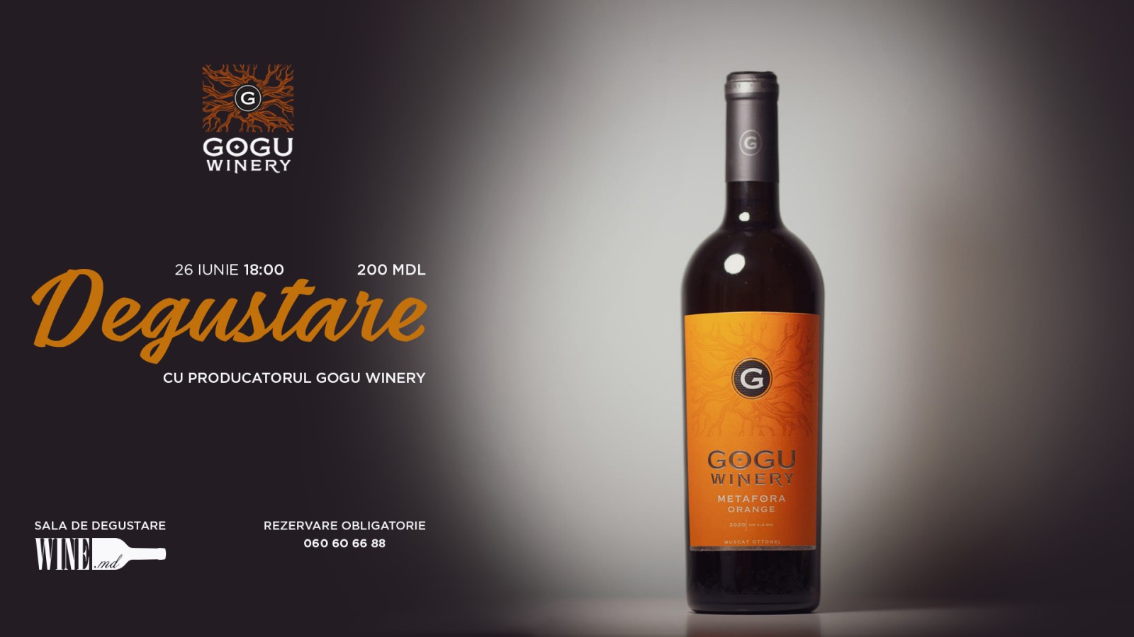 Degustare cu Producatorul Gogu Winery