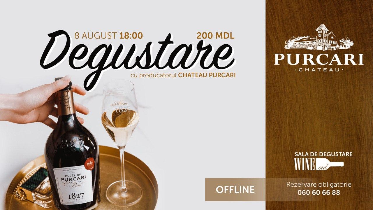 Degustare cu producatorul Chateau Purcari- Sala
