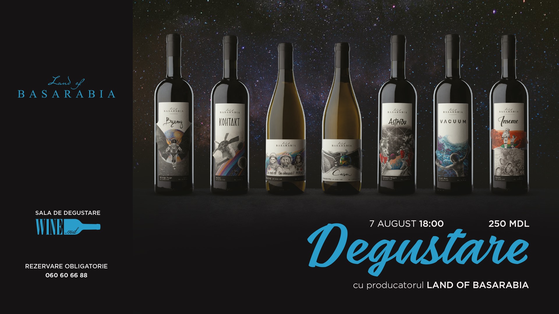 Degustare cu Producatorul Land of Basarabia